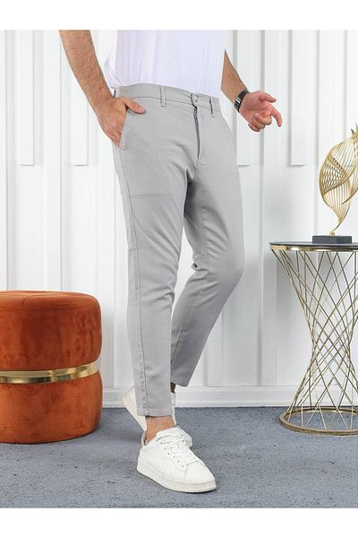 ZİNOX NEW SEASON 100% COTTON DIAGONAL KNITTED LYCRAL GABARDIN CHINO (CHINO) TROUSERS ZNXDIAPNT101