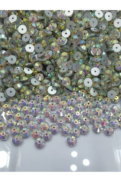 CRYSTALSHOP رقائق كريستال مخيطة - جنجان 6 مم (50 جرام - 500 قطعة)