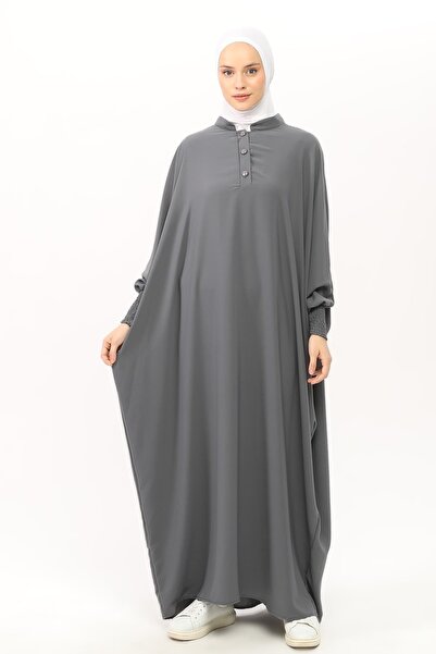 Altobeh Sultanbaş Wedding Sheet Cilbab Khimar Abaya Handle Elastic Prevailing Collar with Veil Ferace Medine Silk