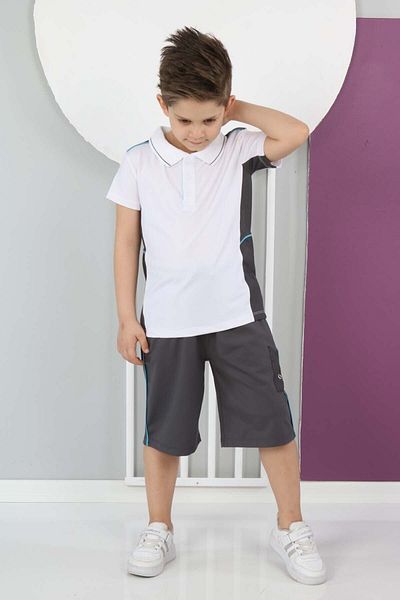 Asortix Αγορικό T-Shirt Σορτς Βερμούδα 2 τεμαχίων