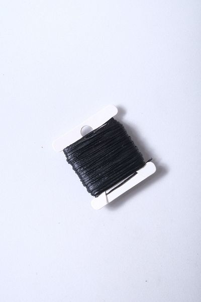 Eskişehir hobi sanat Μαύρο 5 μέτρα 0,6 mm κερωμένο σχοινί κολιέ κοσμήματα σχεδίασης κορδόνι χάντρες προσευχής κορδόνι βραχιόλι