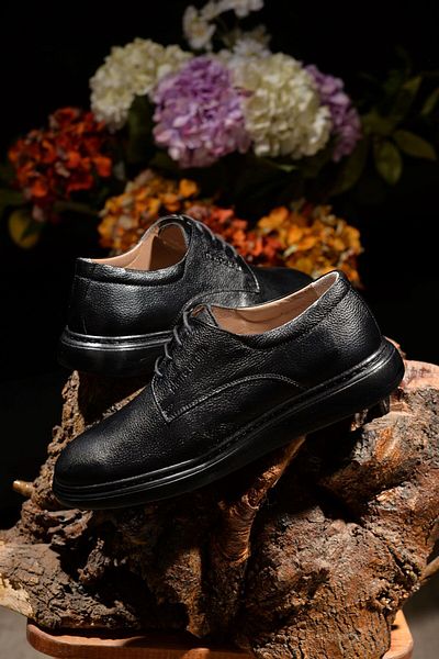 Pierre Cardin Pantofi casual negri 100% piele pentru bărbați Model în stil care oferă eleganță și confort într-un singur stil inovator
