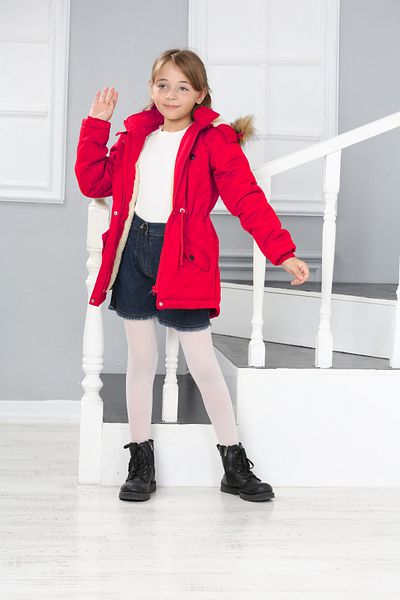 Asortik Kids Girl's Removable Hooded Waterproof Down Coat