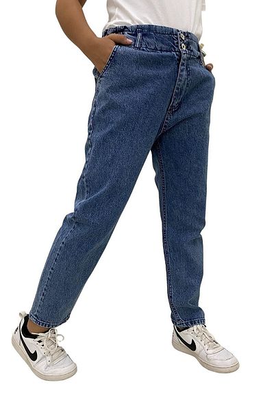 Jannock Boyfriend Girl's Denim Trousers 9 Years - 10 Years - 11 Years - 12 Years - 13 Years - 14 Years - 15 Years - 16 Years