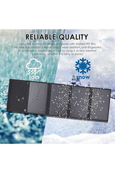 KESEROĞLU Güneş paneli usb katlanabilir güneş enerjisi şarj cihazı