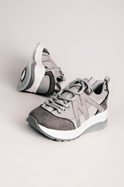 Lal Shoes & Bags Alison ženske Sa prugastim detaljima Spo cipele-sive