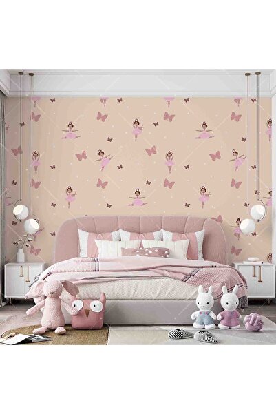 HD Balerin Kız Temalı Çocuk Odası Duvar Kağıdı