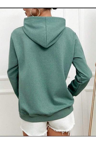zürafa beneği Hooded Zippered Unisex Seasonal Oversize Sweatshirt