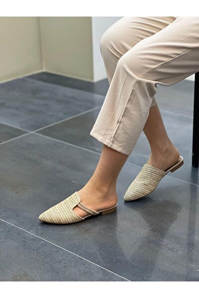 DİVA Дамски ежедневни чехли Diva Ten Straw Stone