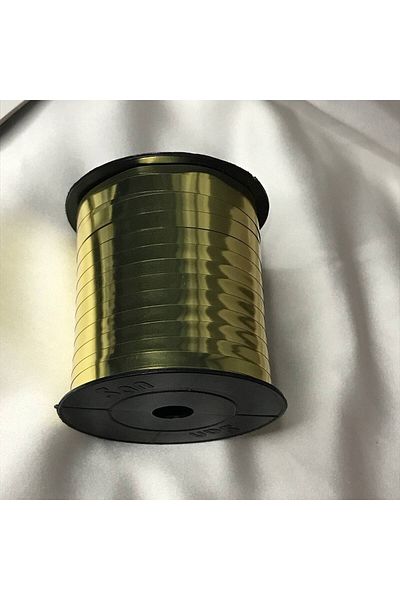 bisaccia Metallic Gold Color Raffia Shiny Gold Packaging Online Shopping Commercial 1 Roll (200 Meters)