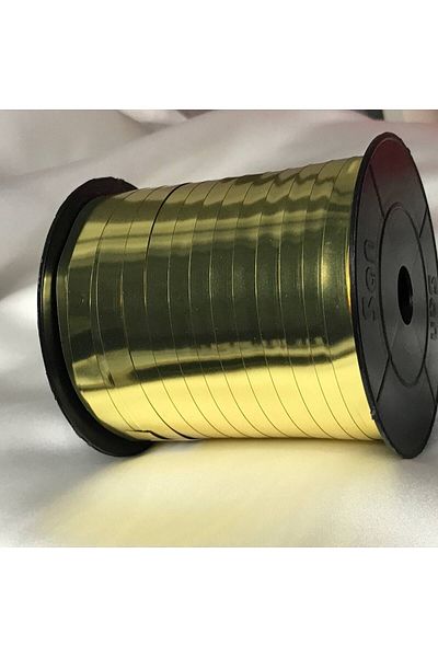bisaccia Metallic Gold Color Raffia Shiny Gold Packaging Online Shopping Commercial 1 Roll (200 Meters)
