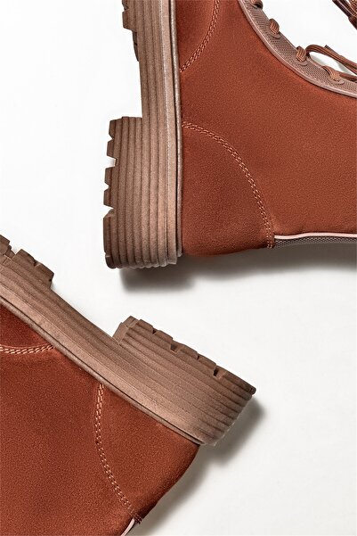 Elle Shoes Kahve Deri Kadın Günlük Bot