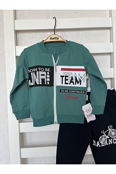 sally baby 2iplik ελαφρύ , Φορμάκι με φερμουάρ, Σετ με τύπωμα Κοστούμια επάνω κάτω, Σετ αθλητικής φόρμας