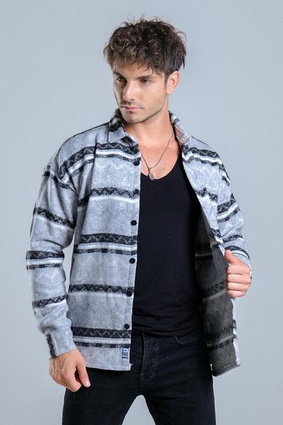 Stilkombin Зимна риза с шарки Oversize MAR Over20-40283