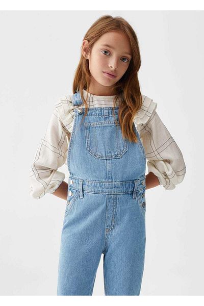 MANGO Kids Langer Jeans-Overall