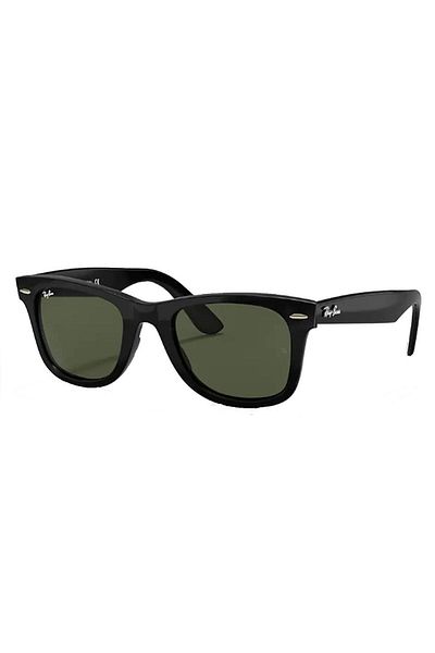 Ray-Ban Wayfarer 4340 601 50 Unisex Black Angular Frame Sunglasses