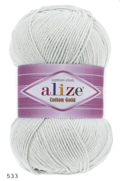 Alize خيط محبوك يدويًا من القطن الذهبي