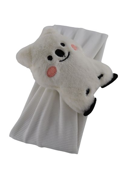 KEEBA Elastic Bandana with Soft Feather PandaMinnoş Girl's Headband with Panda