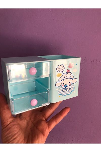 synshop Sanrio Cinnamoroll Pencil Case Organizator de birou Cadou (adus din străinătate)