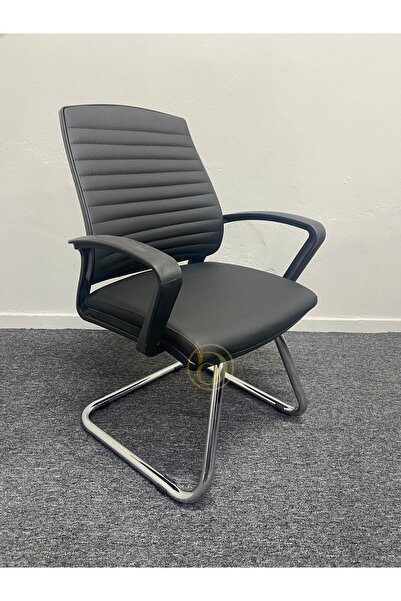DURU OFİS MOBİLYALARI PETEK DERİ MİSAFİR KOLTUĞU - SİYAH