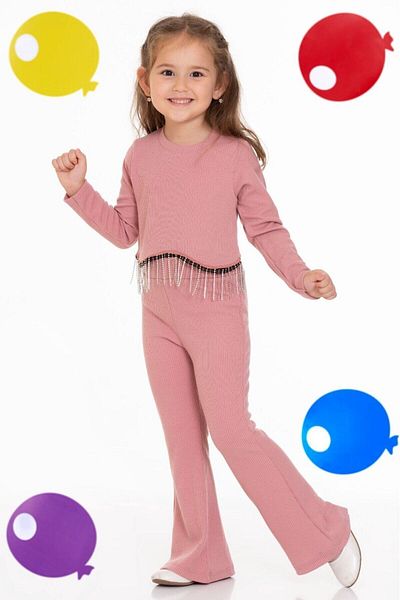 MİNİKANKA țesătură de flanel jambiere spaniole model crop tricou cu mânecă lungă detaliu în piatră două seturi de top pe burtă