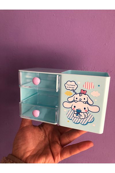 synshop Sanrio Cinnamoroll Pencil Case Organizator de birou Cadou (adus din străinătate)