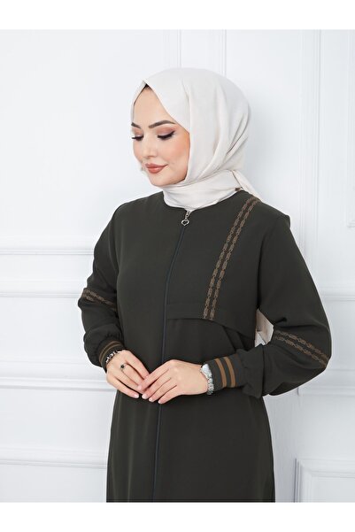 ELBİSHE Women's Arm Chest Detailed Ferace