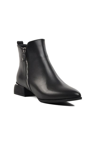 AYAKMOD 248036 Cizme negre de damă cu fleece în interior