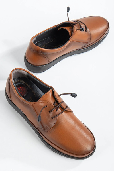 MODERN Içi Ve Dışı Hakiki Deri Yumuşak Topuk Jelli Rahat Ortapedik Anne Ayakkabısı