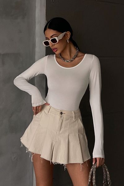 Bipantolon Γυναικεία λευκή μπλούζα με γιακά Princess