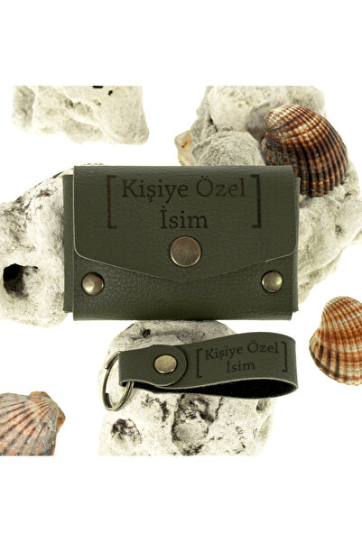 miawiki Isme Özel Deri Cüzdan, Özel Günler Için Hediye, Kişiye Özel Deri Bozuk Para Cüzdanı Anahtarlık Set