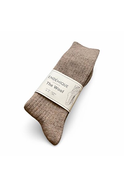 Endemique Studio Endémique Studio The Wool VL Beige-Erkek Çorap