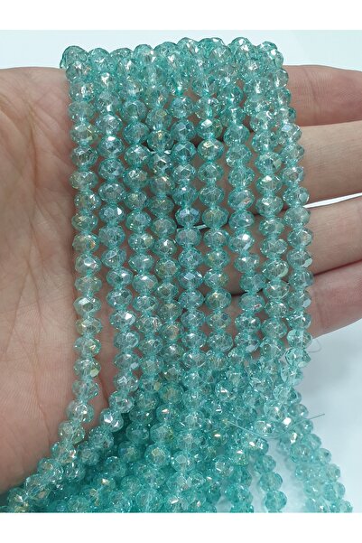 CRYSTALSHOP 6mm bejbi plave kristalne perle (10 niti)