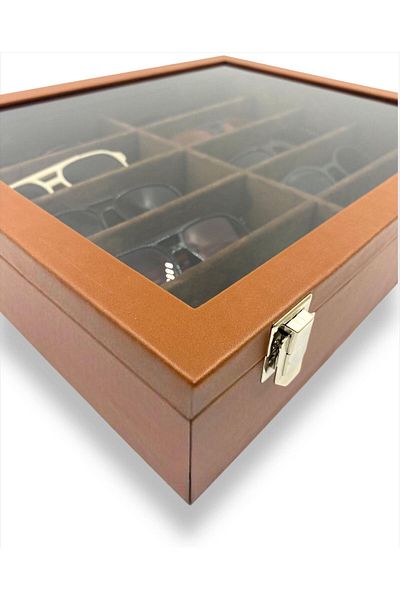 Dijital Çarşı Κουτί 10 γυαλιών Richbox Tan