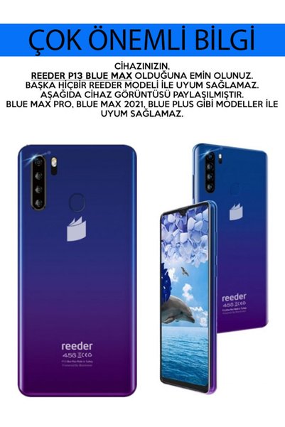 Reeder P13 Blue Max 6.49" Compatible Case Pattern Printed Silicone Pug