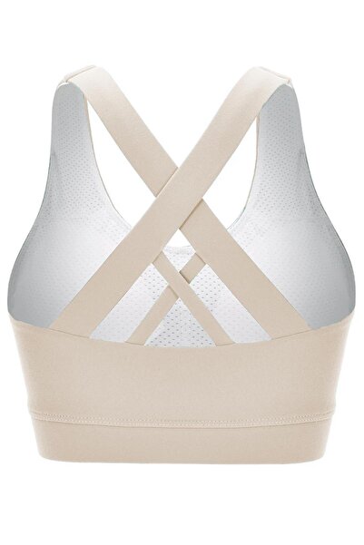 GHASSY CO. Ghassy Co. Women's Cross Back Detail Criss Cross Covered Yoga Exercise Fitness Sports Bra