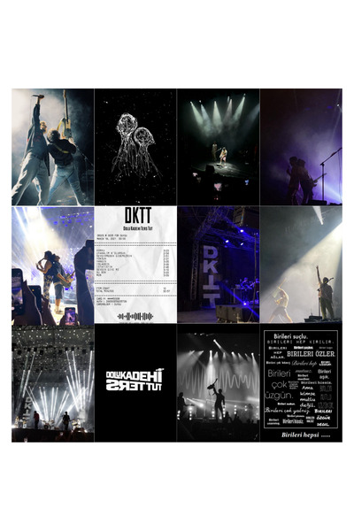 Ororabutik Dolu Kadehi Ters Tut Rock Pop Indie Poster Duvar Kağıdı Seti