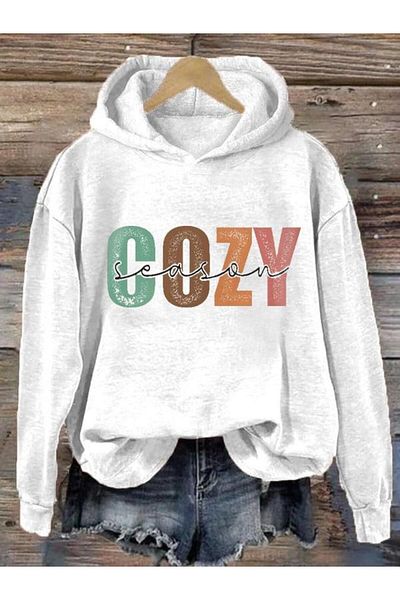 Khione Hanorac oversize cu glugă cu imprimeu confortabil unisex