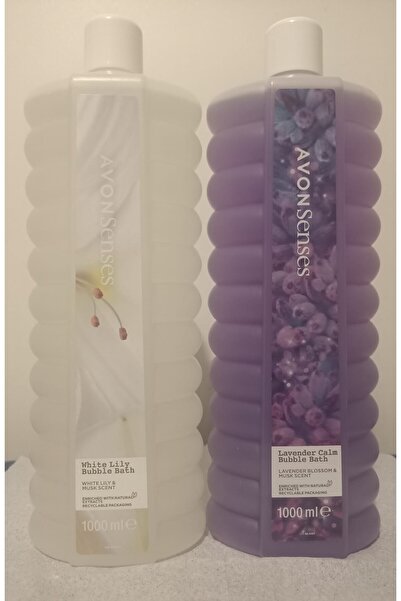 AVON Senses Lavanta Kokulu Duş Jeli-köpüğü ve Senses White Lily Beyaz Zambak Kokulu