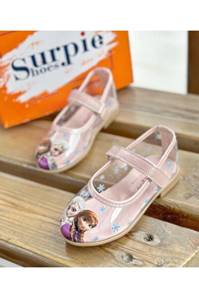 Surpie Shoes حذاء إلسا للأطفال، حذاء باليرينا شفاف للأطفال