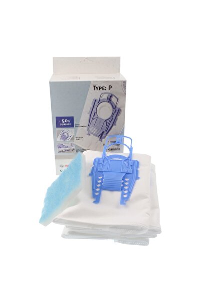 KGPart Σακούλες σκόνης για ηλεκτρική σκούπα υφασμάτων συμβατές με Siemens Typ P, συσκευασία 4 τεμαχίων