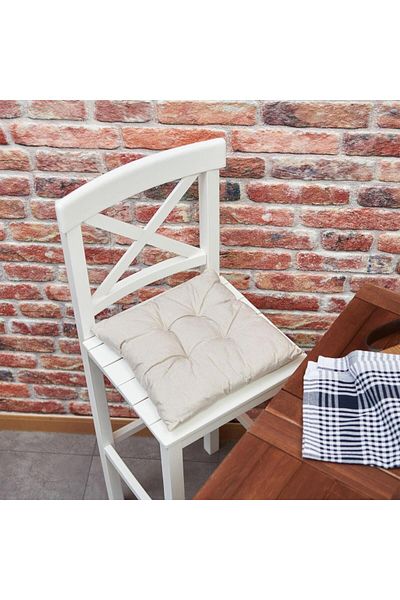 ERCANLI Model Clasic Culoare Bej Perna Scaun Puffy 40*40 Cm