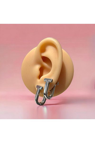 sirius jewelry T Model Steel Earrings