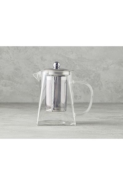 English Home Transparent Teko Borosilcate Glass Teapot with Strainer
