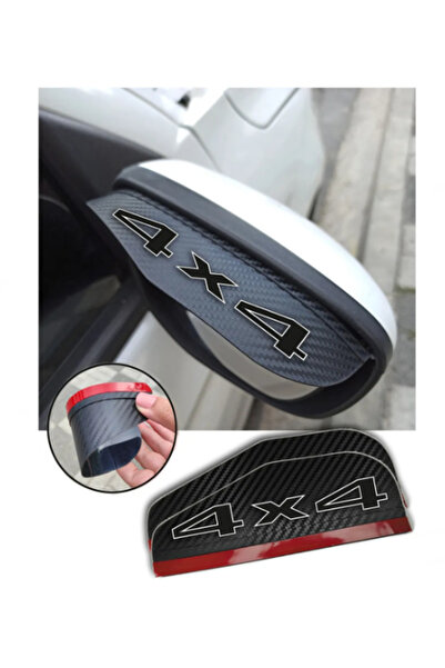 Cartex 2 Adet CARBON 4X4 Araç Oto Araba Ayna Yağmur Koruyucu Rüzgarlık Yağmur...