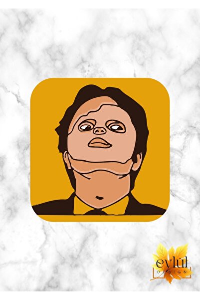 Eylül Design مكتب مطبوع تصميم مخصص مطبوع MDF قاعدة أكواب مربعة عالية الجودة