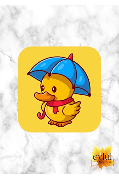 Eylül Design فراخ لطيف مع مظلة مطبوعة تصميم مخصص مطبوعة MDF كوستر مربع عالي ا...