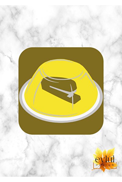 Eylül Design The Office Printed Special Design Printed MDF A Quality Square C...