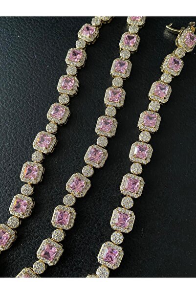 h&b design jewel Vip Kare Taşlı Bileklik