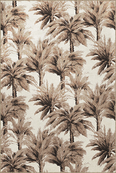 Rugs Modern Halı Модерен декоративен килим с тропически дизайн, с мотив на па...